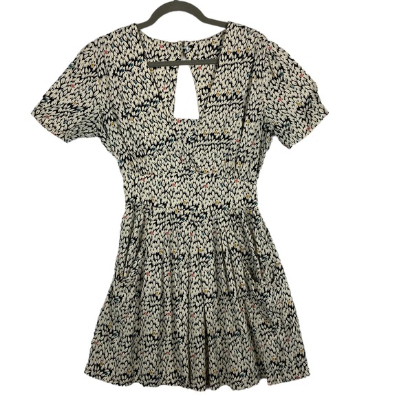 Urban Outfitters Dresses & Skirts - Urban Outfitters Cooperative Retro Print Floral Mini Leaf 40s Style Dress S